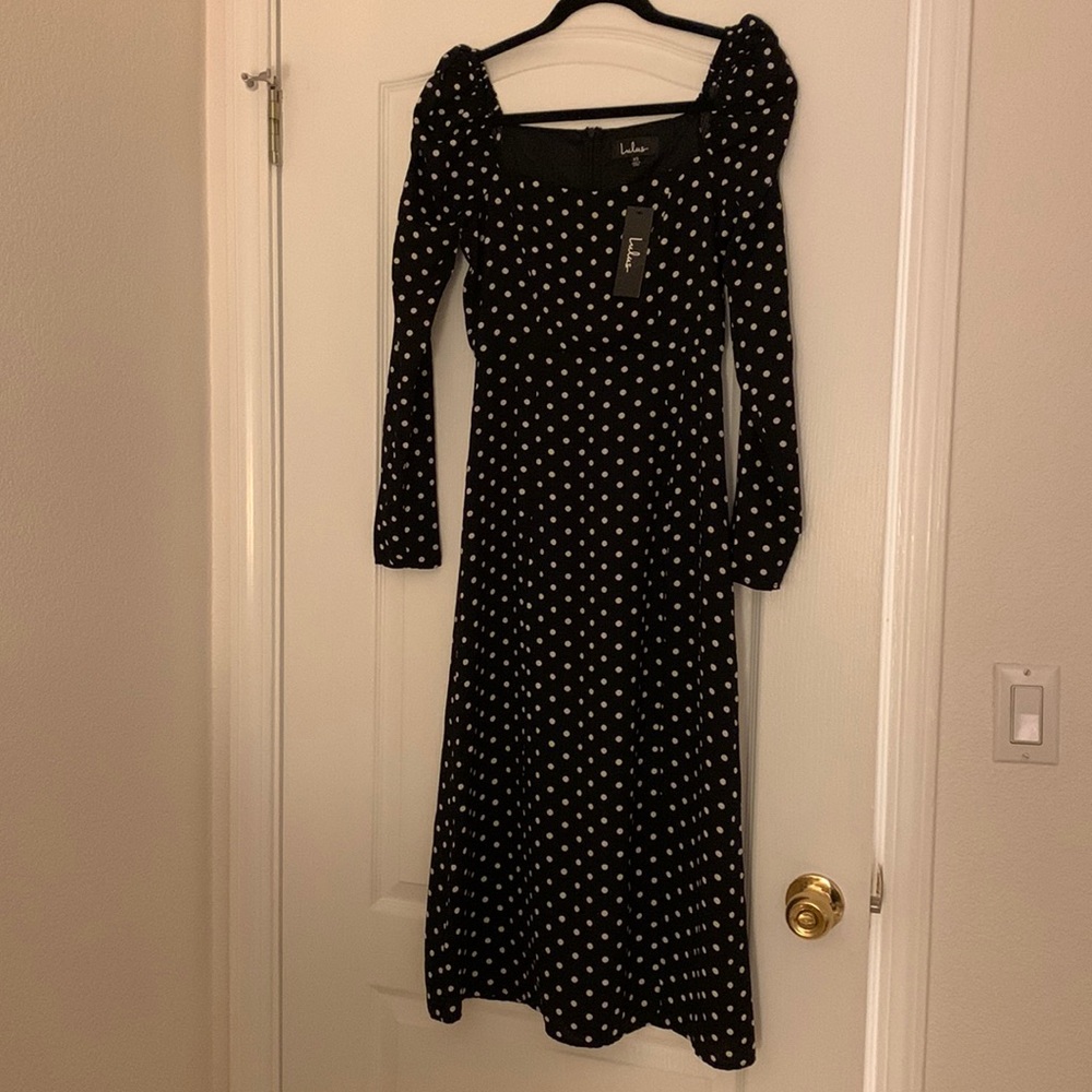 Lulus brand new polka dot dress